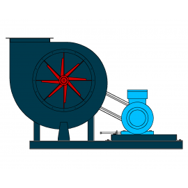 Вентилятор радиальный (центробежный) пылевой ВЦП 6-45 №5