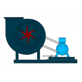 Вентилятор радиальный (центробежный) пылевой ВЦП 7-40 №5